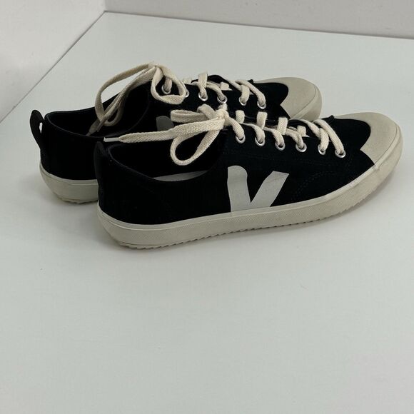 Veja Mens Sneakers Wata Canvas Low Top Black US 8 - Picture 5 of 11